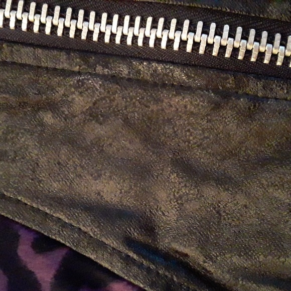 Lip Service Purple Leopard Bodysuit with Black Details - Picture 6 of 11